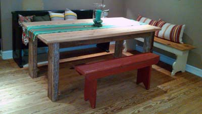 Hand-made table